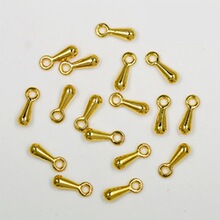 DIY合金配件尾链/延长链收尾水滴小挂坠2*7mm4克/包约30颗饰品