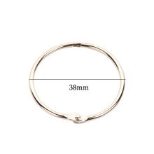 厂家热销铁质装订圈书圈挂厉圈  活页开口圈  内径38mm  现货供应