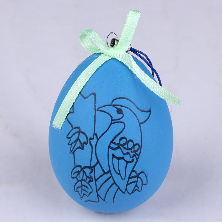 Colorido huevo bricolaje hecho a mano de Pascua de plástico cáscara de huevo simulación pintura a mano bola pintada