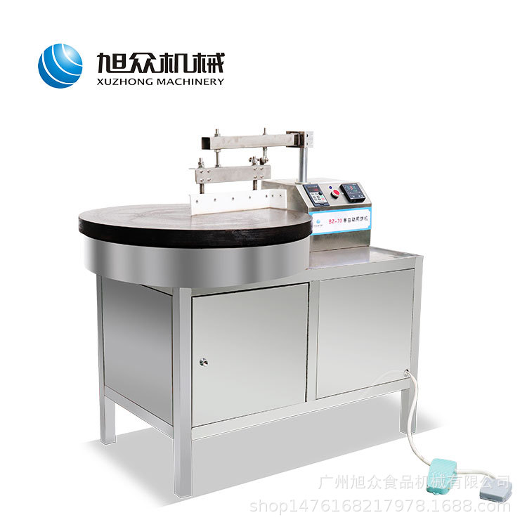 Máquina de panqueque de granos de fruta de panqueque precio de la máquina Shandong pequeña máquina de panqueque comercial semiautomática fabricante