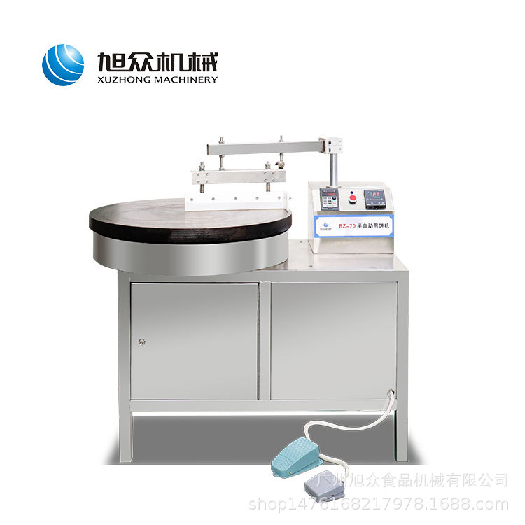 Máquina de panqueque de granos de fruta de panqueque precio de la máquina Shandong pequeña máquina de panqueque comercial semiautomática fabricante