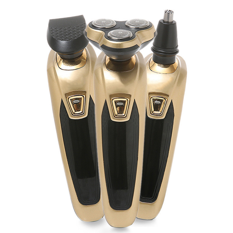 Afeitadora Eléctrica Lingke Transfronteriza para Hombre, Lavable, Cuatro en Uno, Recargable, FS3188, Tres Cuchillas, Batería de Litio