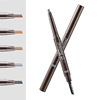 Double-sided waterproof eyebrow pencil, 2 in 1