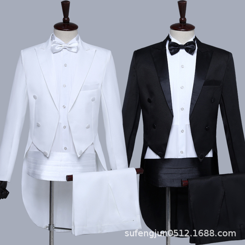 Tuxedo Men's Slim-fit Dress Suit Suit Men's Chorus Suit Stage Performance Suit Magic Men's Tuxedo