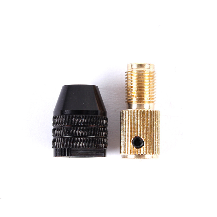 0,3-3,2mm pequeño motor eje central tres mandíbula mandril 2,0-5,0mm agujero del eje con M8 motor Chuck traje