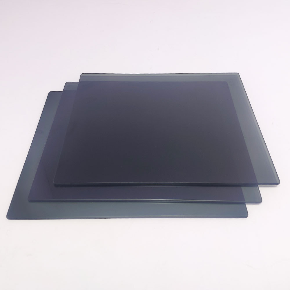 厂家 定 制灰色半透黑玻璃 黑色半透耐高温钢化玻璃 来 图 定 制