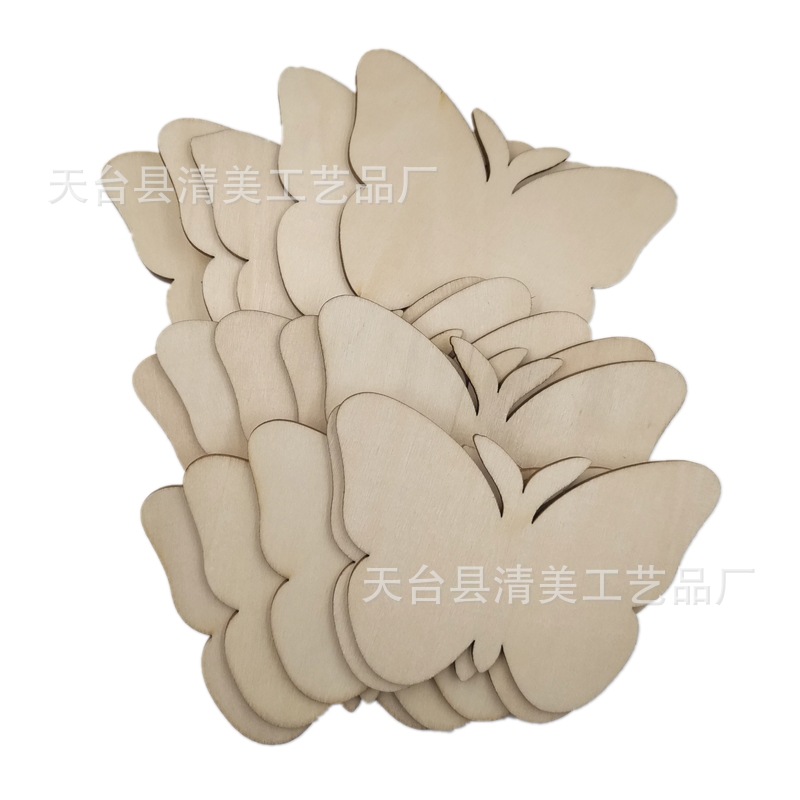 Diy madera linda mariposa pintada productos hechos a mano para niños color madera original cortina de puerta creativa decoración simple decoración