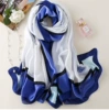 With bow, blue