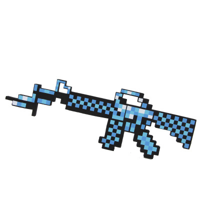 Blue machine gun