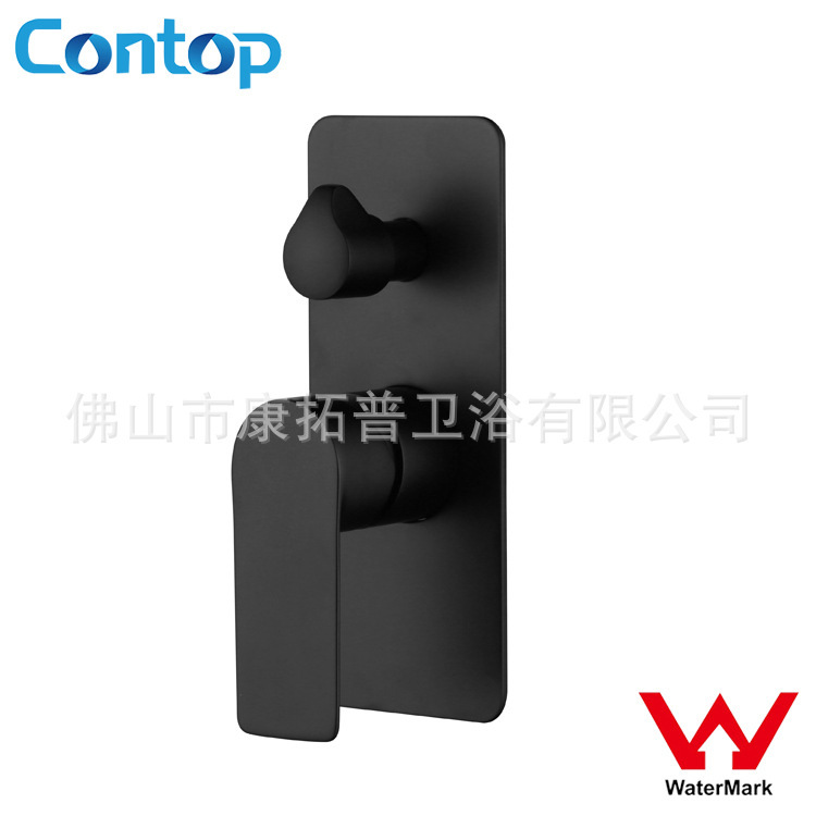 Australian watermark certified all-Copper Black hot and cold dual-function shower switch faucet with water distribution