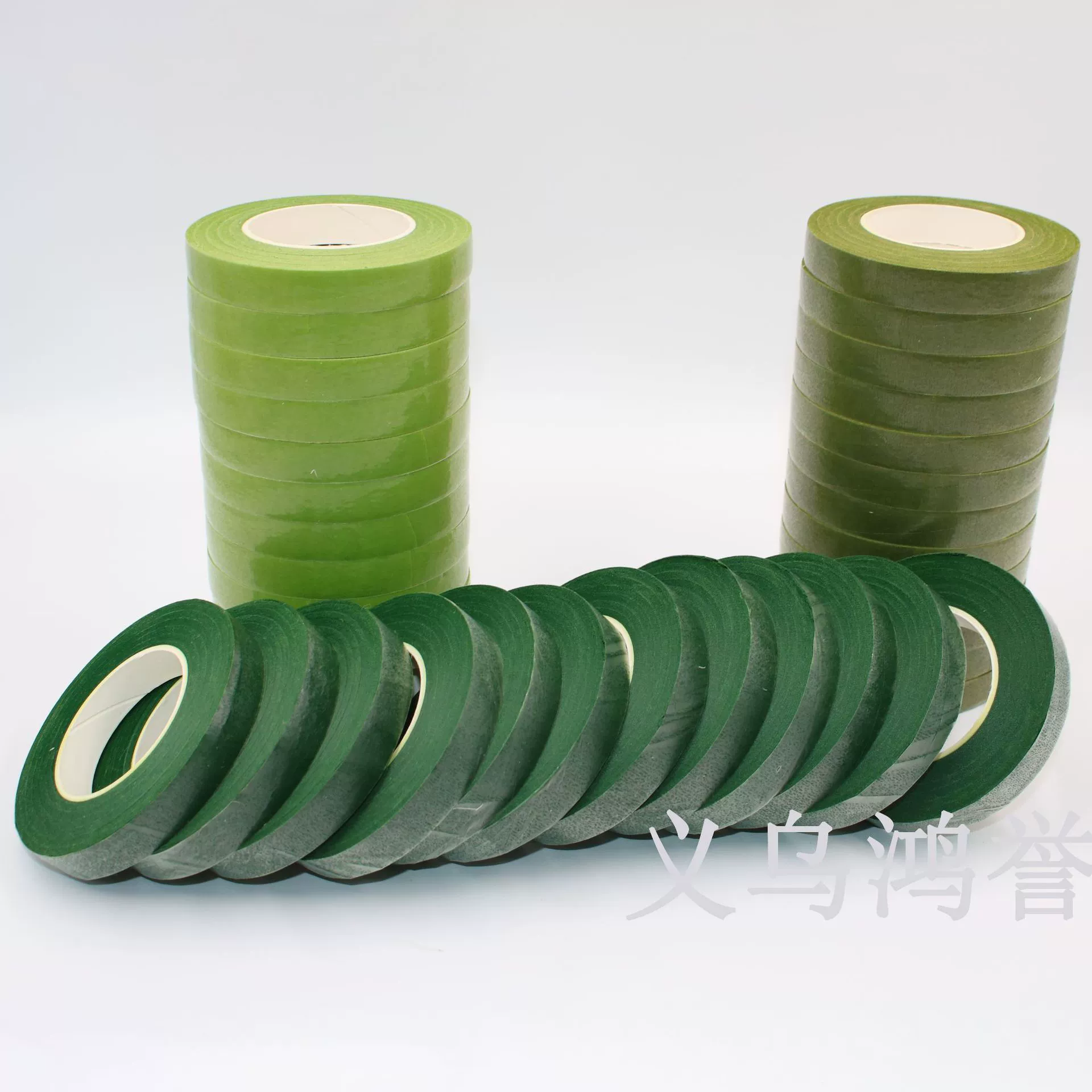 Green colored paper, paper tape, telescopic hair band, handmade, factory direct supply, wholesale