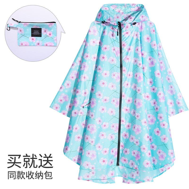 Fabricantes venden japonés Corea del Sur moda Capa delgada hombres y mujeres adultos impermeable poncho mochila ciclismo Amazon comercio exterior image 38