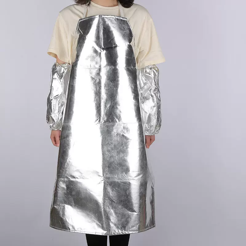 厂家批发铝箔耐高温隔热围裙防飞溅防烫防火阻燃防护服隔热消防服