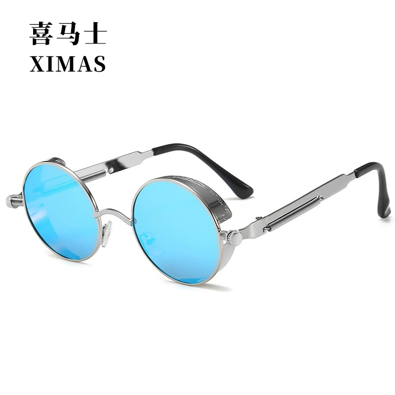 Ностальг sunglasses? Retro metal sunglasses, ретрофликсированные очки с солнечной энергией, европейский стиль, панк стиль