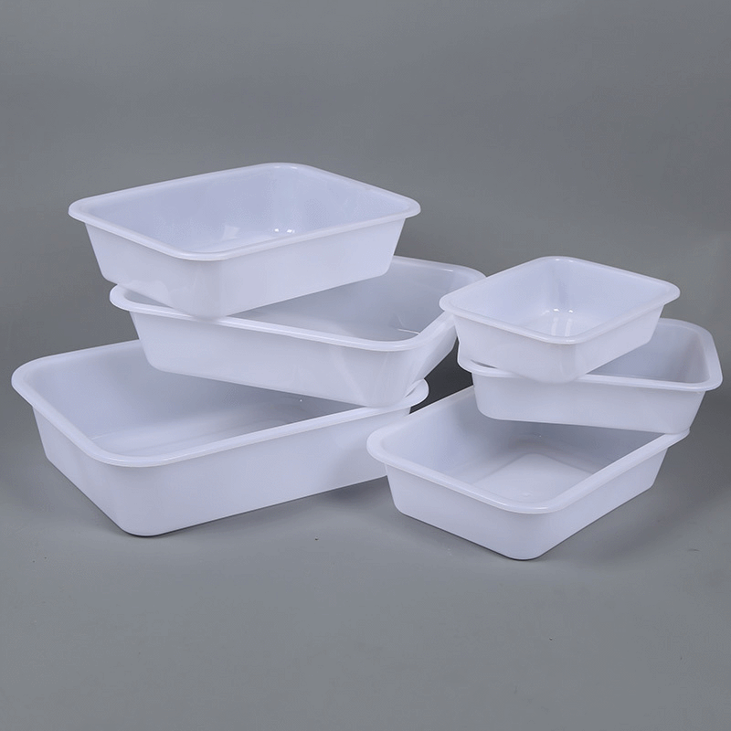 Plastic White Square Basin Rectangular Ice Box Ice Tray Food Box Freezing Basin Malatang Display Storage Box Plastic Box Plastic White Square Basin Rectangular Ice Box Ice Tray Food Box Freezing Basin Malatang Display Storage Box Plastic Box