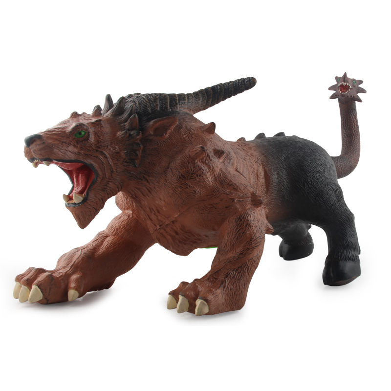 Gran simulación de juguete de dinosaurio de goma suave con variación de efecto de sonido dragón mágico Triceratops modelo animal traje de juguete de goma suave