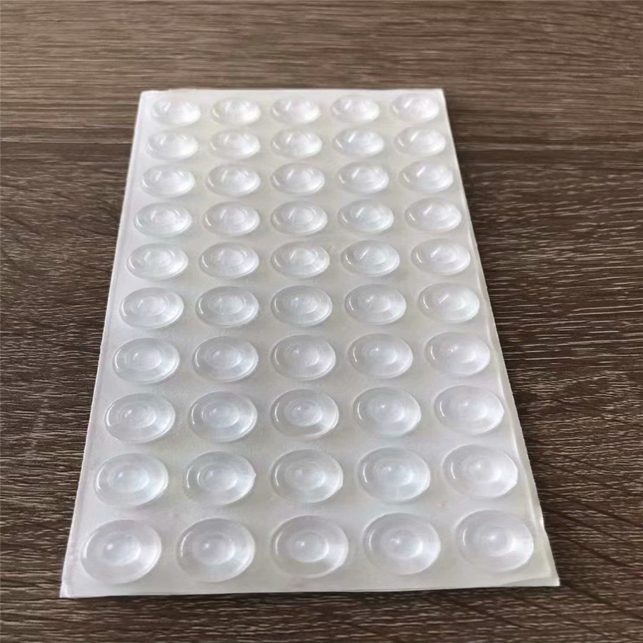 En stock almohadilla de silicona autoadhesiva puerta del gabinete almohadilla anticolisión silenciador Pegatinas de silencio almohadilla de amortiguación de silicona partículas anticolisión partículas antideslizantes