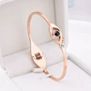 Golden bracelet stainless steel, pink gold