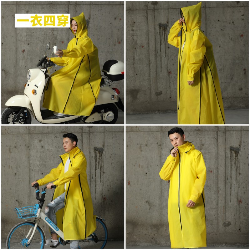 Coche eléctrico impermeable moda impermeable solo al aire libre de una pieza poncho batería coche universal al por mayor para estudiantes masculinos y femeninos