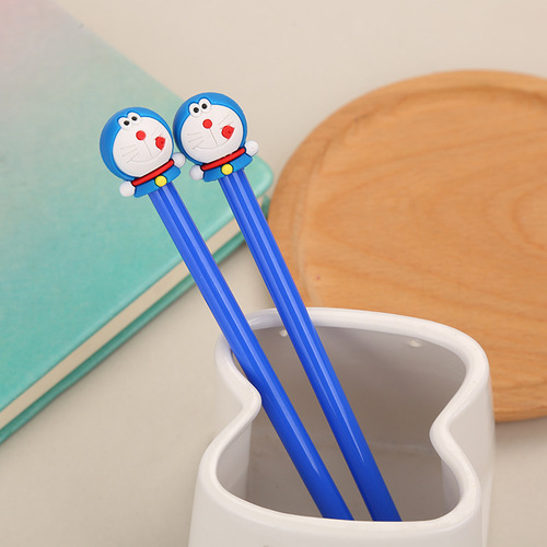 Creative Stationery Cartoon Jingle Cat Gel Pen Cute Student Anime Water Pen Doraemon Gel Pen Manufacturer Wholesale