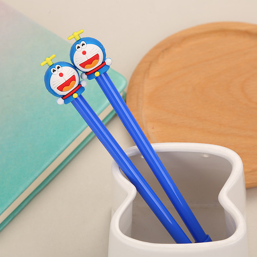 Creative Stationery Cartoon Jingle Cat Gel Pen Cute Student Anime Water Pen Doraemon Gel Pen Manufacturer Wholesale