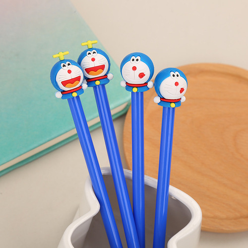Creative Stationery Cartoon Jingle Cat Gel Pen Cute Student Anime Water Pen Doraemon Gel Pen Manufacturer Wholesale