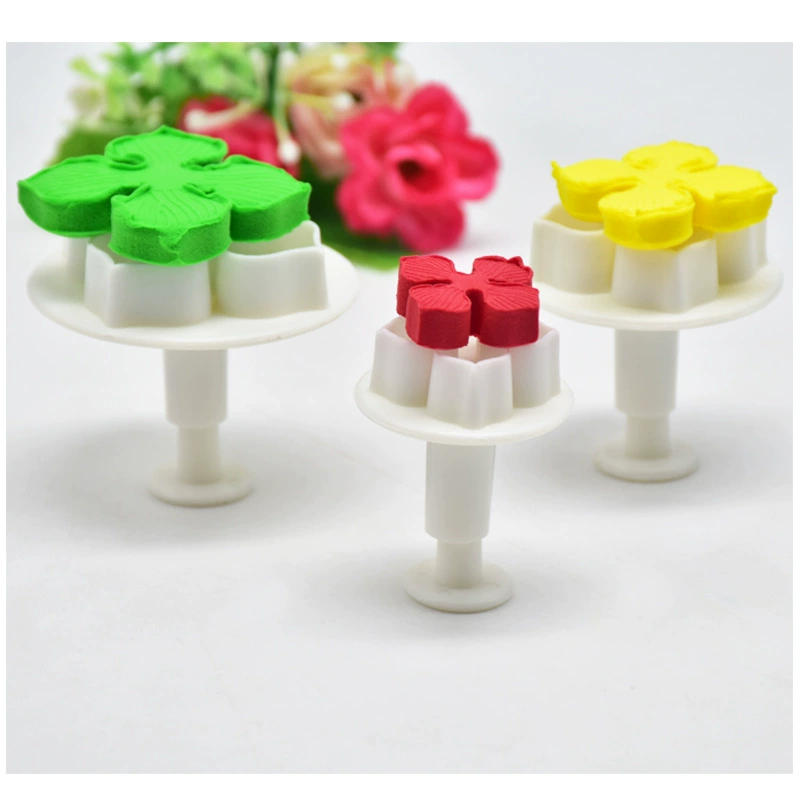 Набор форм для fondant с гидранжией, 3 шт., пластик, пищевой безопасности, 8×8×2 см