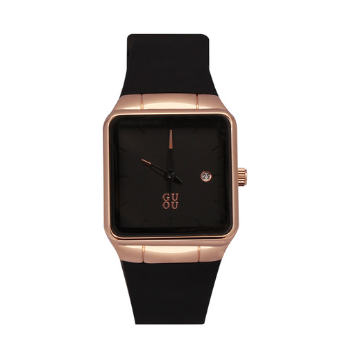 guou watch watch female student Korean version simple fashion trend quartz watch silicone strap female watch