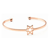 Six Mangxing Hollow Open Bracelet Pentagram Settings Women's Women's Owish Popular Hand Decoration Bracelets Normal Delivery