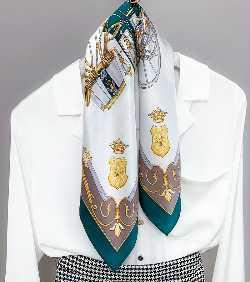 Summer silk scarf, fashionable cute neckerchief, 2020, Japanese and Korean