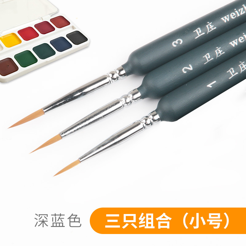 Lobo pelo ultrafino dibujo línea gouache color dibujo pluma 00000 gancho línea pluma solo estudiante de arte de uñas