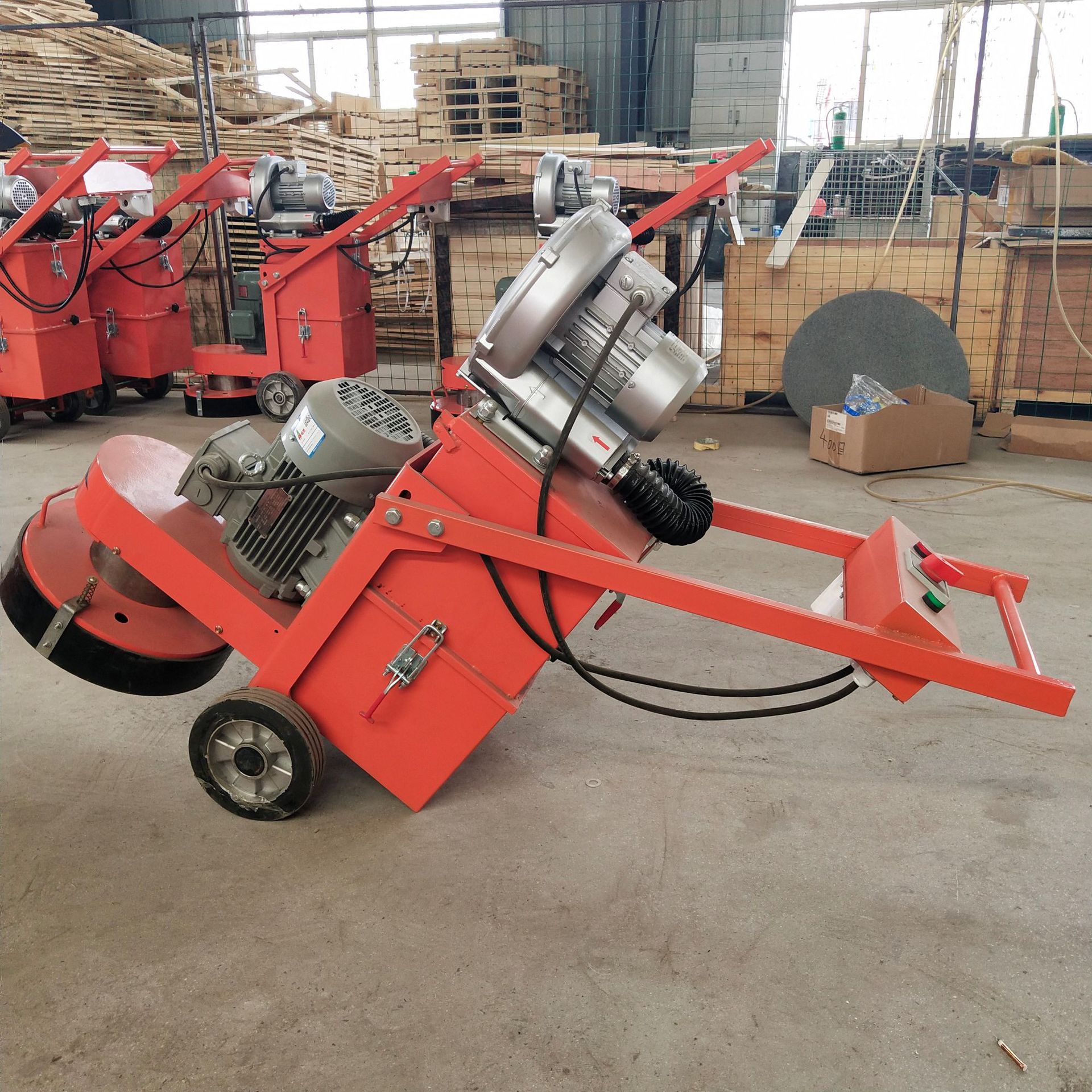 混凝土地坪打磨机 330型电动地面研磨机 工厂车间地坪漆研磨机