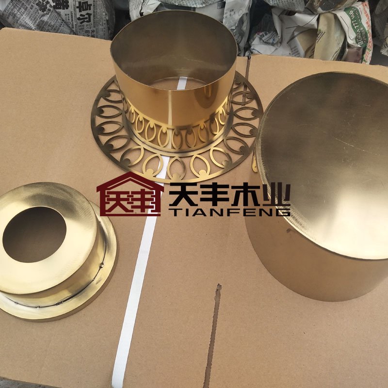 户外栏杆铜套 椭圆扶手用雕花铜套 红梢木铜套批发