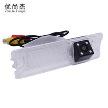 适用日产玛驰4LED灯高清后视倒车影像一体拉手后视车载摄像头