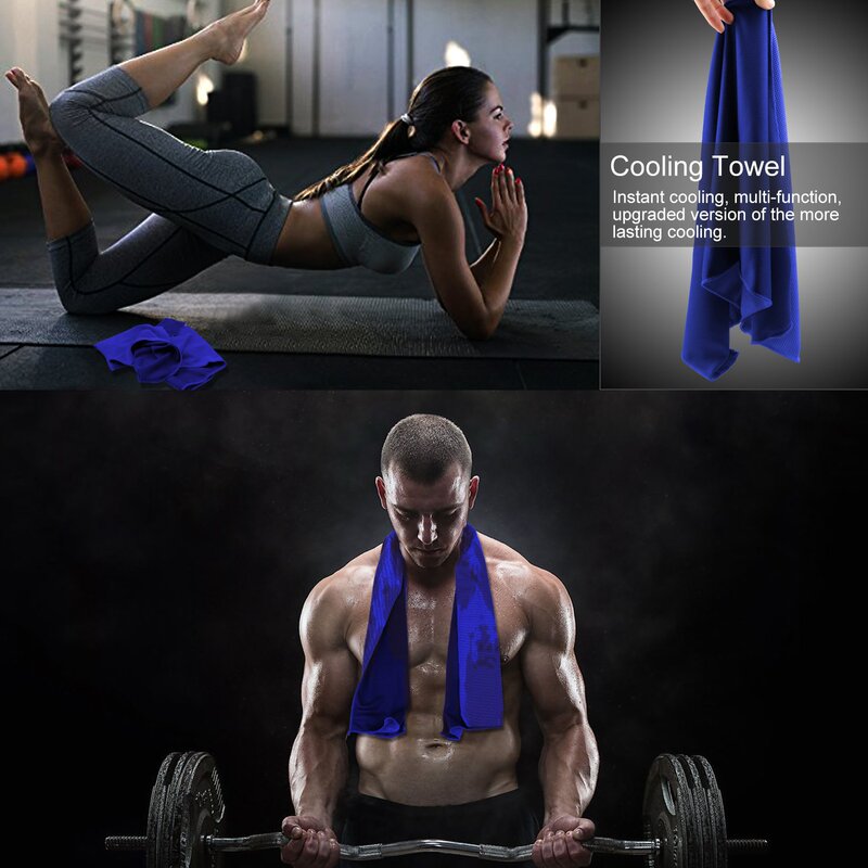 Cold Sports Towel Wholesale Summer Cooling, Light and Breathable Towel Absorbs Sweat, Quick-Drying Ice-Feel Towel