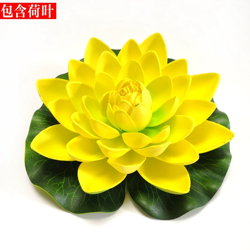 Artificial lotuses, water lilies, pond decor