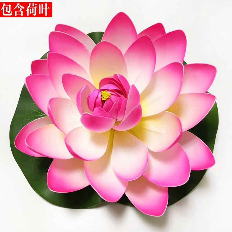 Artificial lotuses, water lilies, pond decor