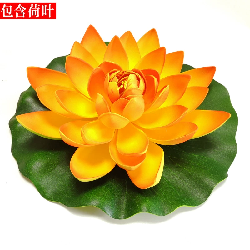 Artificial lotuses, water lilies, pond decor