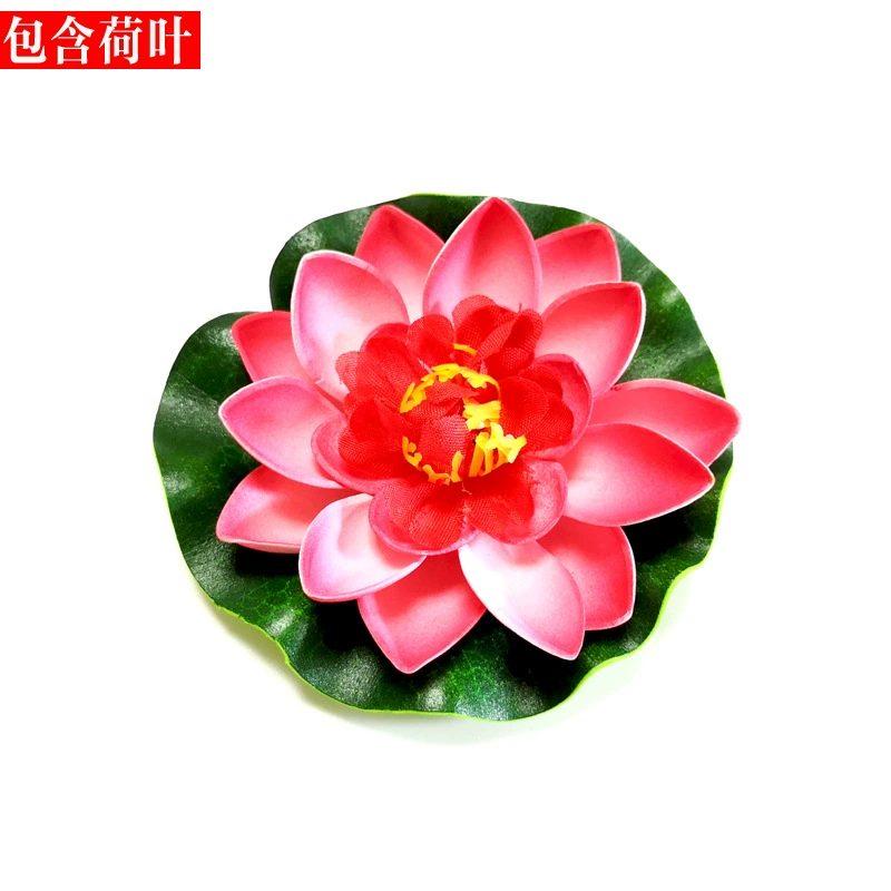 Artificial lotuses, water lilies, pond decor