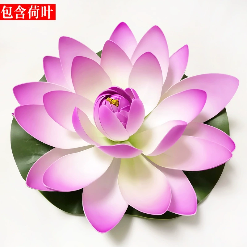 Artificial lotuses, water lilies, pond decor