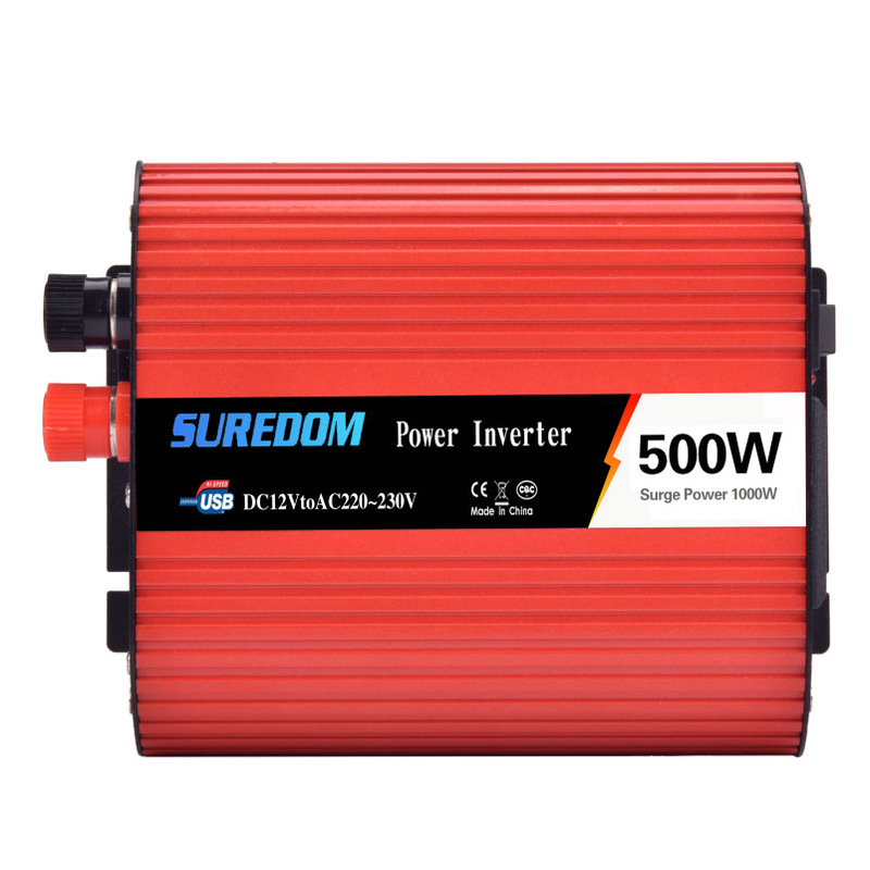 12V to 220V500W inverter correction wave car inverter power converter with dual USB