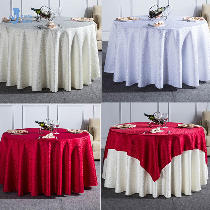 Mantel del hotel restaurante al por mayor mantel de tela mantel redondo del hogar mantel de mesa redonda grande de estilo europeo