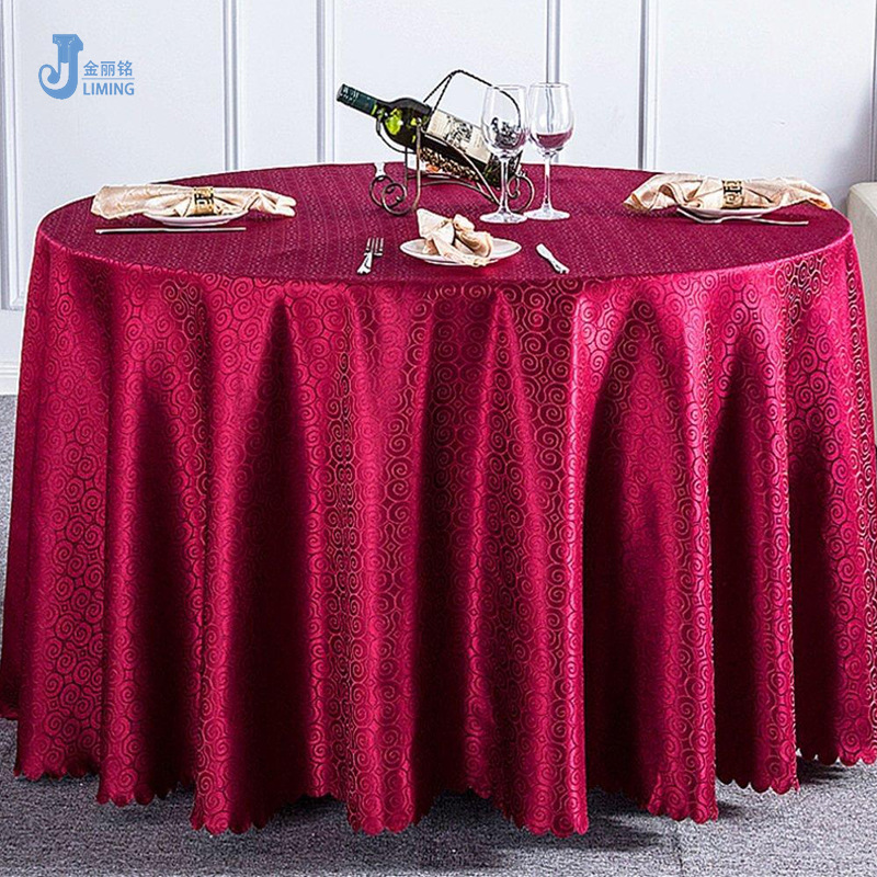 Mantel del hotel restaurante al por mayor mantel de tela mantel redondo del hogar mantel de mesa redonda grande de estilo europeo