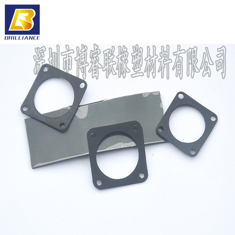 碳黑导电橡胶垫片 各规格导电硅胶垫 背胶耐高温硅胶导电衬垫