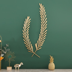 Nordic iron wheat metal wall decoration, entryway, bedroom, living room, background wall, decorative hanging ornament