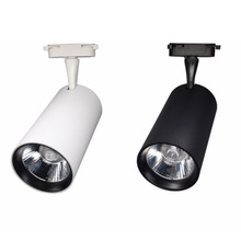 厂家批发LED轨道灯具外壳 COB导轨灯散件仿雷士款射灯配件