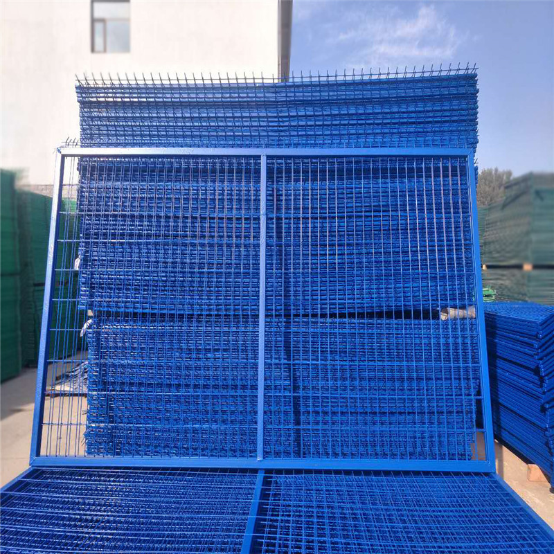 蓝色加高铁路围栏 蓝色铁路护栏 8001蓝色铁路防护栅栏 工厂自营