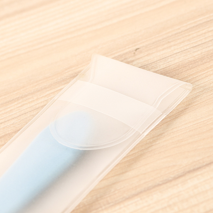 PVCマット加工プラスチック袋、ロゴ追加可能、櫛、化粧筆、眉ペンシル、眉毛カミソリ、包装、カバーバッグ、収納用