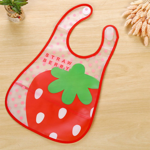Baby three-dimensional waterproof bib saliva napkin children's baby food bag EVA food clothes hook-and-loop bib wholesale