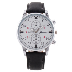 廠家速賣通時尚男士手錶男表腕錶石英表皮帶一件代發外貿